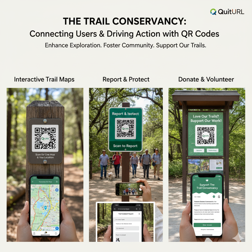 How The Trail Conservancy Uses QuitURL QR Codes to Connect with Trail Users